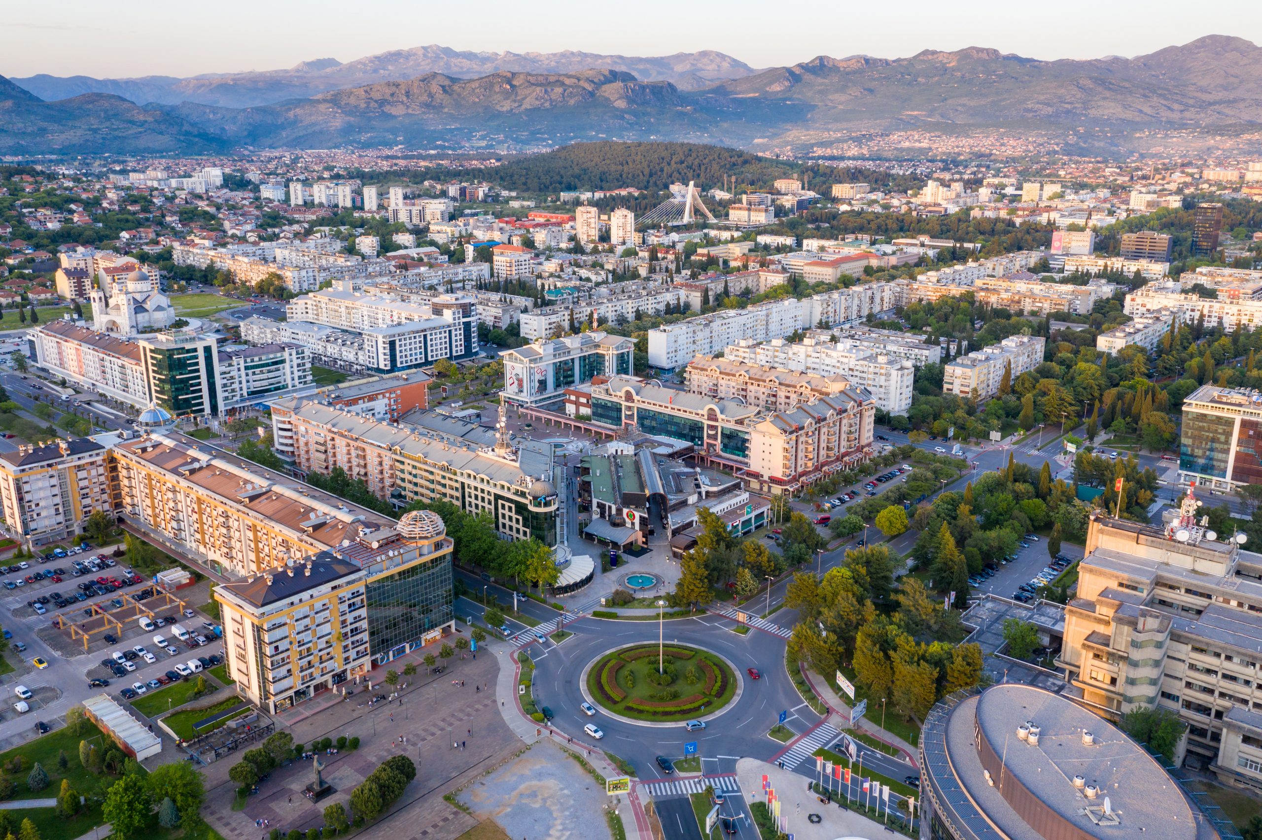 Podgorica, panorama, Crna Gora