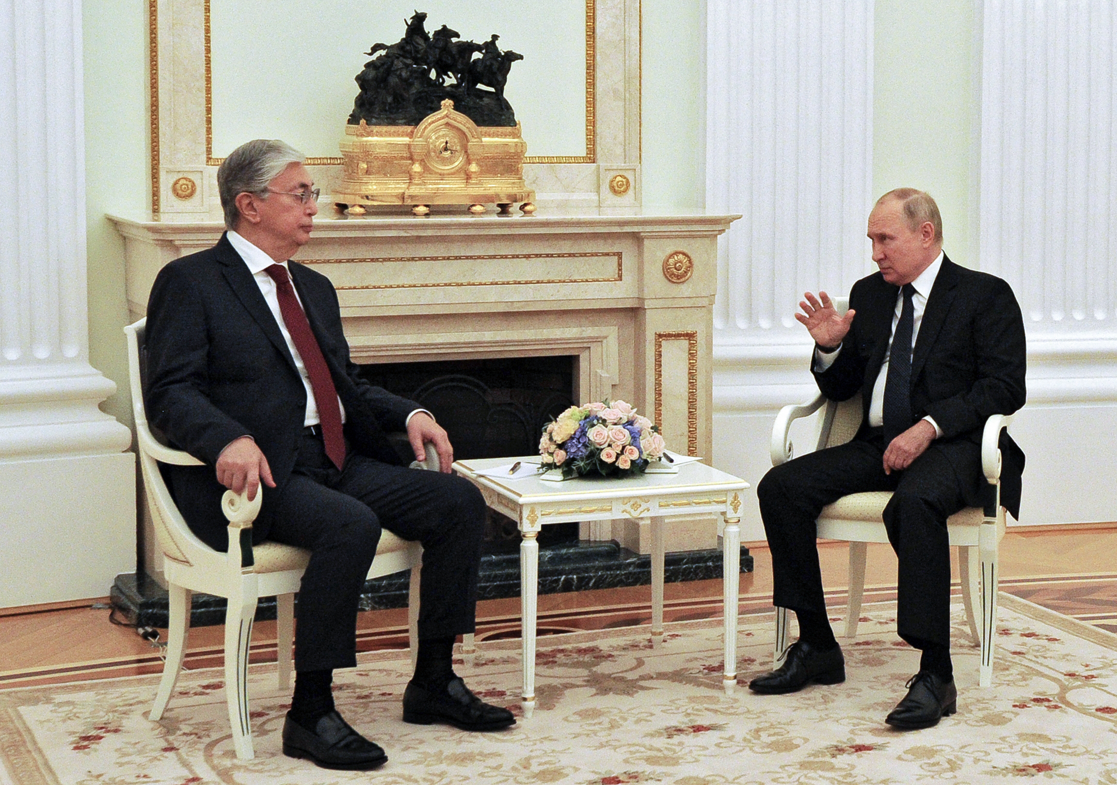 Kasim Zomart Tokajev i Vladimir Putin