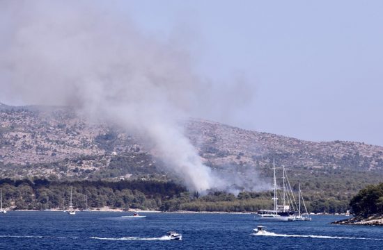 Hrvatska, Brač, požar