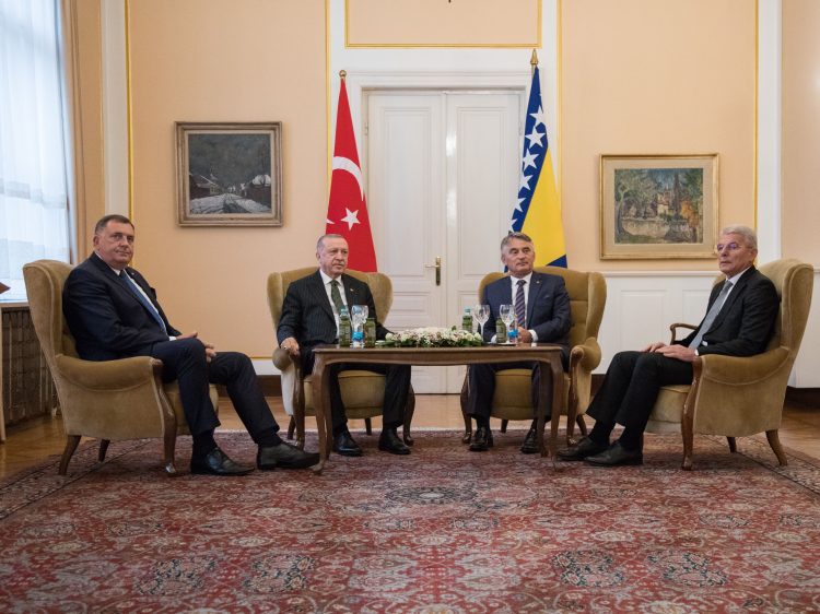 Milorad Dodik, Redžep Tajip Erdogan, Željko Komšić i Šefik Džaferović