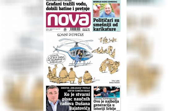 Nova, naslovna za suboti i nedelju 27. i 28. avgust, vikend broj, vikend izdanje, broj 52, dnevne novine Nova, dnevni list Nova