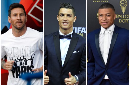 Lionel Messi, Lajonel Mesi, Cristiano Ronaldo, Kristijano Ronaldo, Kylian Mbappe, Kilijan Mbape