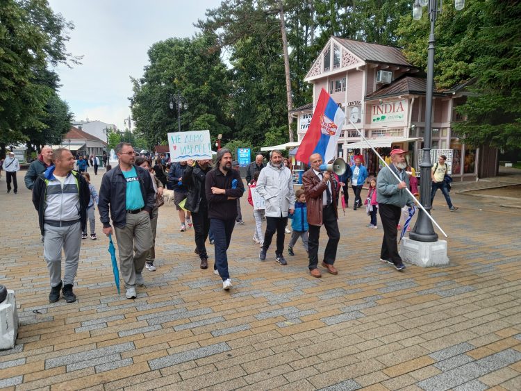 Vrnjacka Banja protest