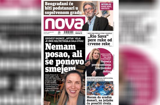 Nova, naslovna za četvrtak 02. septembar, broj 56, dnevne novine Nova, dnevni list Nova