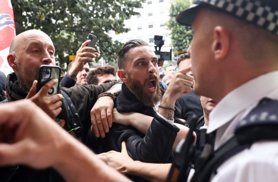 London policija protest