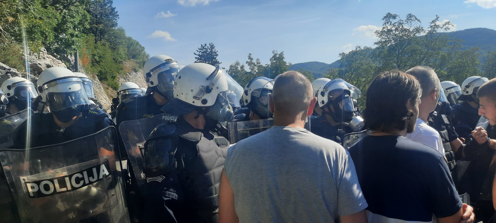 Crna Gora, Cetinje, 04.09.2021. dan pred ustoličenje mitropolita Joanikija, policija