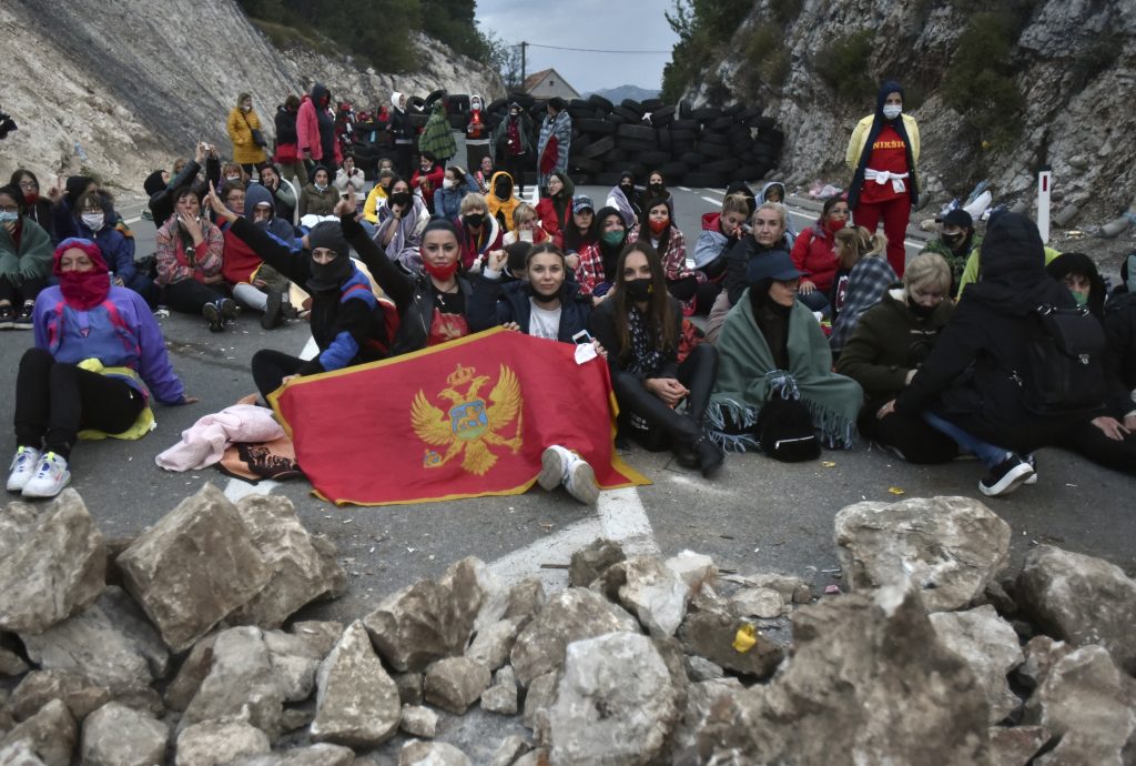 Cetinje, protest, ustoličenje mitropolita Joanikija