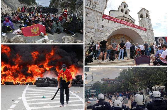 Crna Gora, Cetinje, Podgorica, ustoličenje mitropolita Joanikija