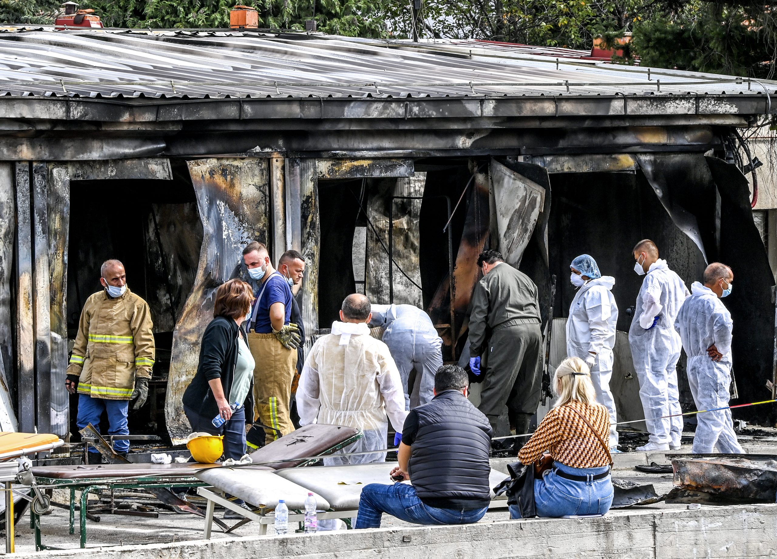 Tetovo Severna Makedonija pozar kovid bolnica