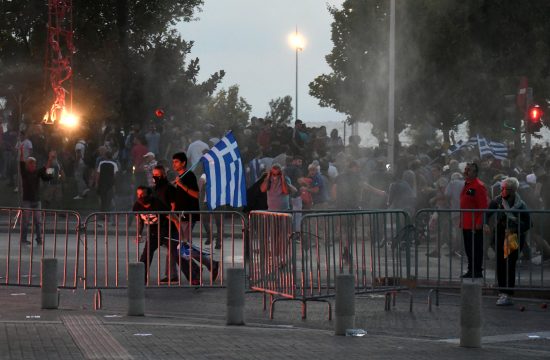 Grčka, Solun, protest, vakcinacija, koronavirus