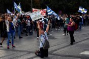 Grčka, Solun, protest, vakcinacija, koronavirus