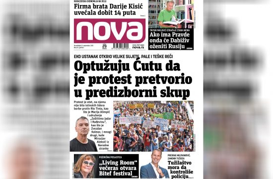 Nova, naslovna za ponedeljak 13. septembar, broj 65, dnevne novine Nova, dnevni list Nova Nova.rs