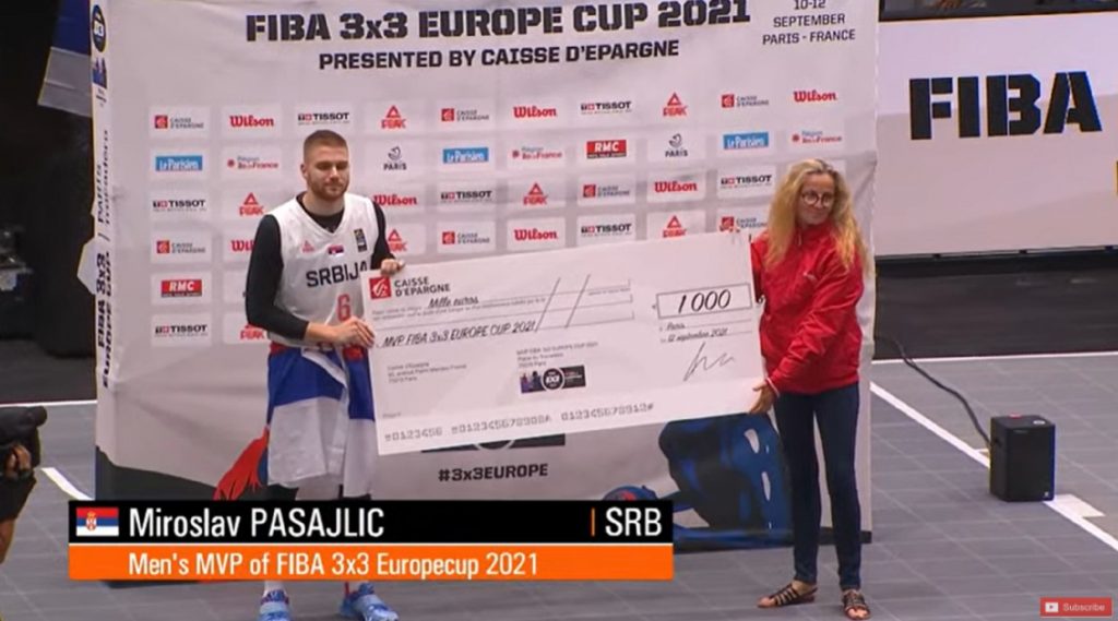 Miroslav Pašajlić MVP Evropskog prvenstva