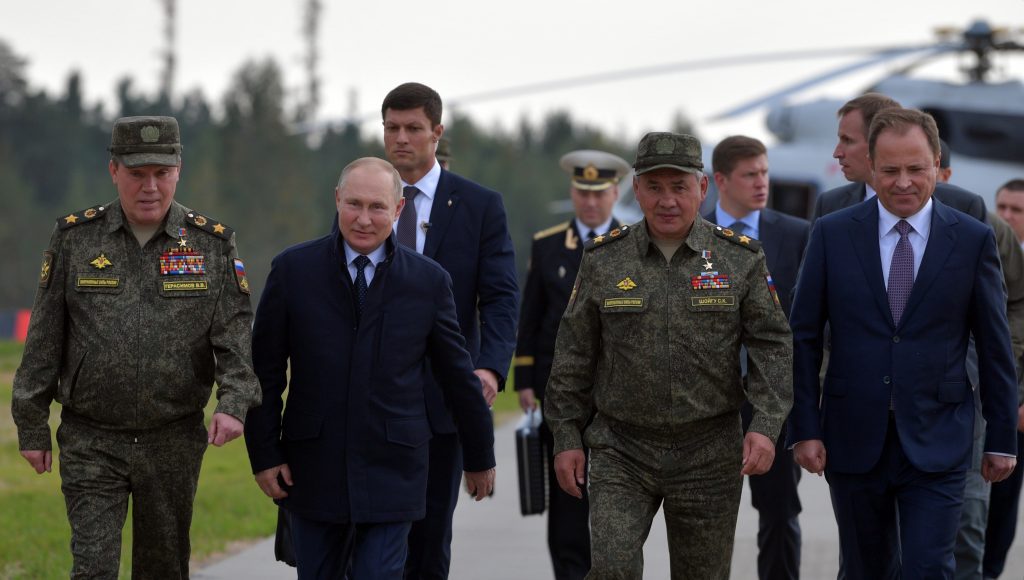 Vladimir Putin, vojna vežba, Zapad 2021