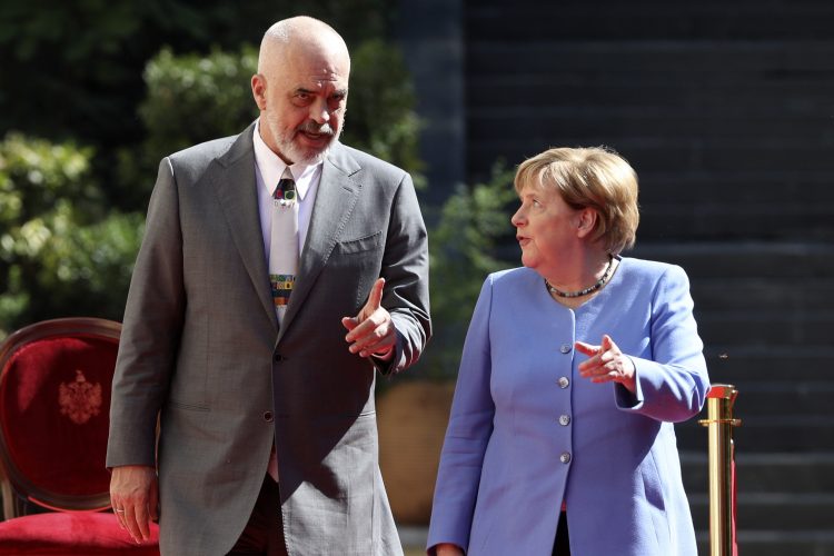 Edi Rama i Angela Merkel