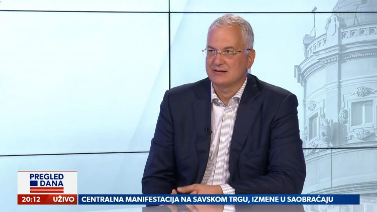 Dragan Šutanovac, gost, emisija Pregled dana Newsmax Adria
