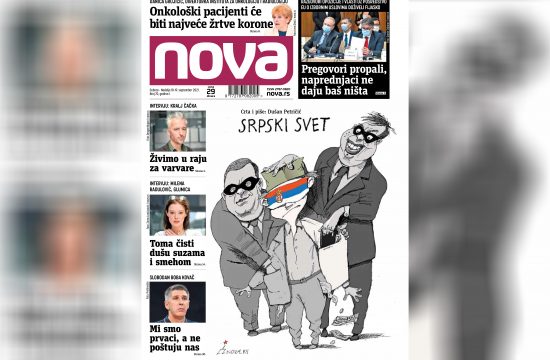 Nova, naslovna za suboti i nedelju 18-19. septembar, vikend broj, broj 70, dnevne novine Nova, dnevni list Nova Nova.rs