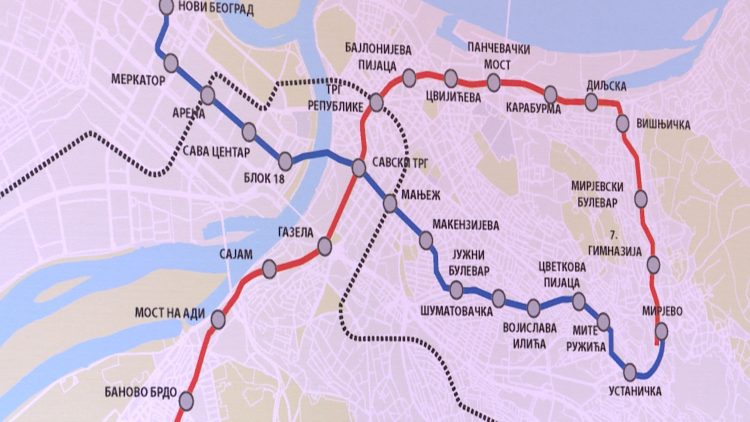 Metro, Beogradski metro, linija, linije, trasa metroa