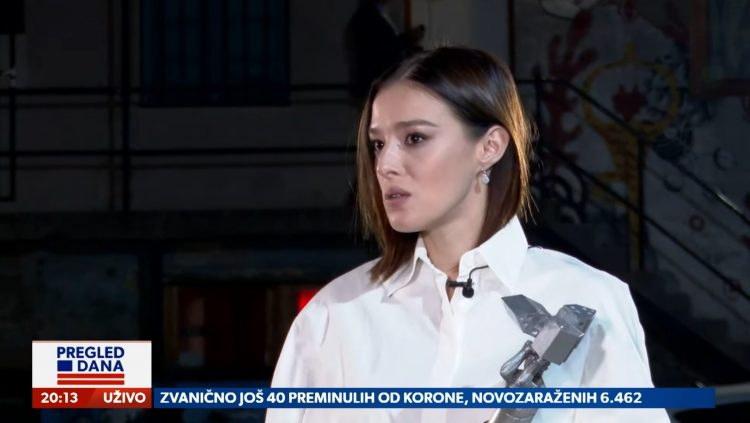 Milena Radulović, gost, emisija Pregled dana Newsmax Adria