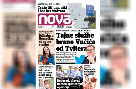 Nova, naslovna za petak 01. oktobar, broj 81, dnevne novine Nova, dnevni list Nova Nova.rs