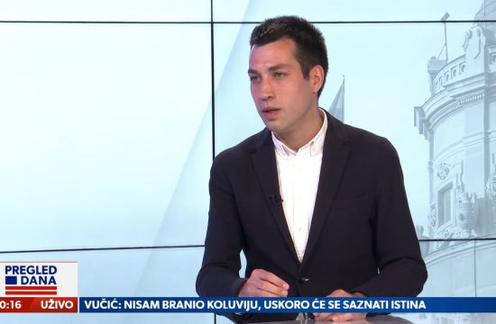 Dobrica Veselinović, gost, emisija Pregled dana Newsmax Adria