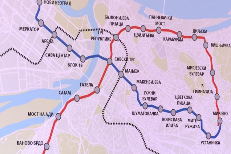 MAPA: Kako Bi Trebalo Da Izgleda Idealna Trasa Beogradskog Metroa