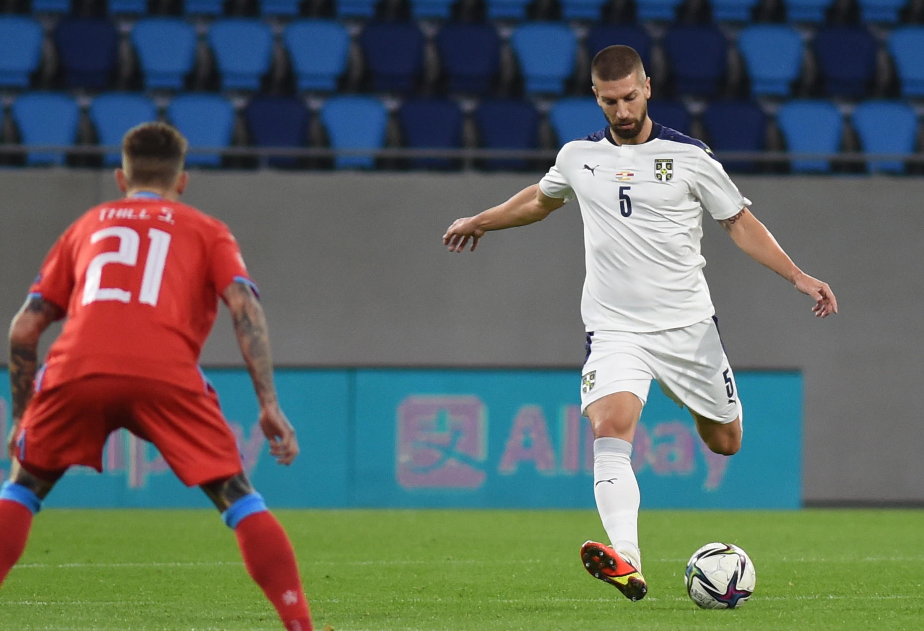 LUXEMBOURG vs SERBIA na Stade de Luxembourg. Luksemburg