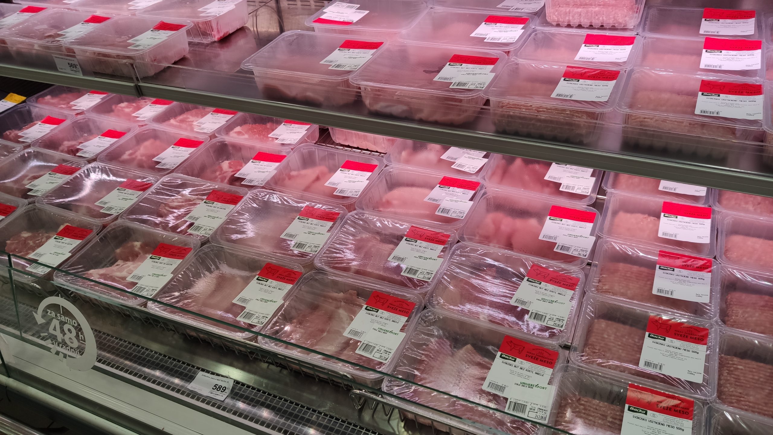 Prodavnica cena meso poskupljenje