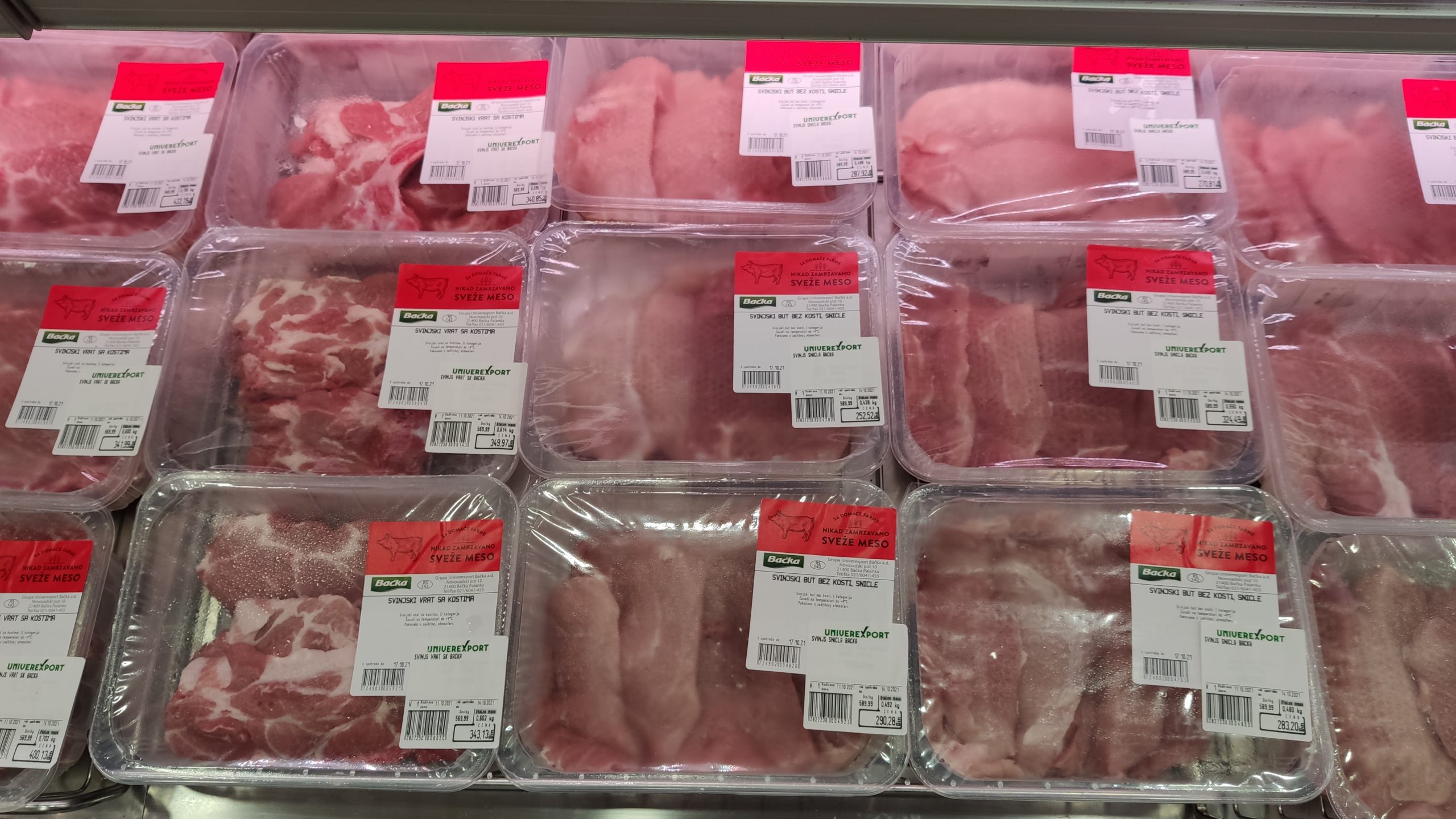 Prodavnica cena meso poskupljenje