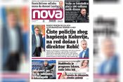 Nova, naslovna za utorak, 12. oktobar, broj 90, dnevne novine Nova, dnevni list Nova Nova.rs