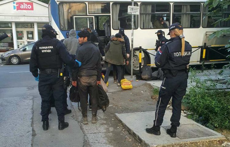 Beograd policija ilegalni migranti