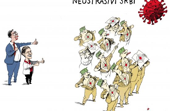 Neustrašivi Srbi Karikatura Dušan Petričić Nova.rs