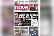 Naslovna strana dnevnih novina Nova za 28. oktobar 2021. godine