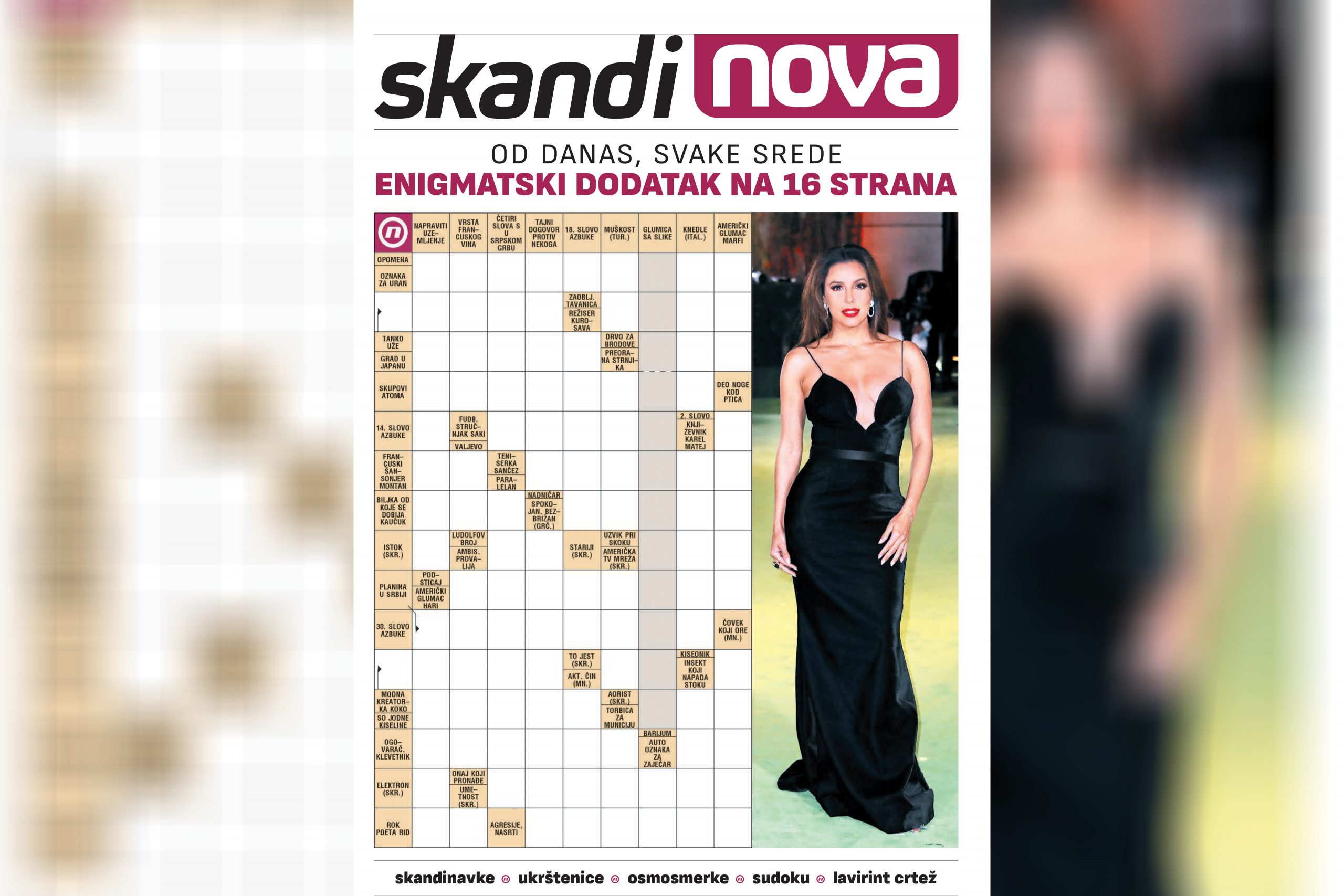 Skandi Nova, enigmatski dodatak, naslovna, sreda, 03. novembar, broj 1 Nova.rs