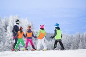 Skola skijanja planina deca zima sneg skijanje