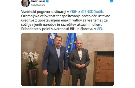 Janez Jansa i Milorad Dodik