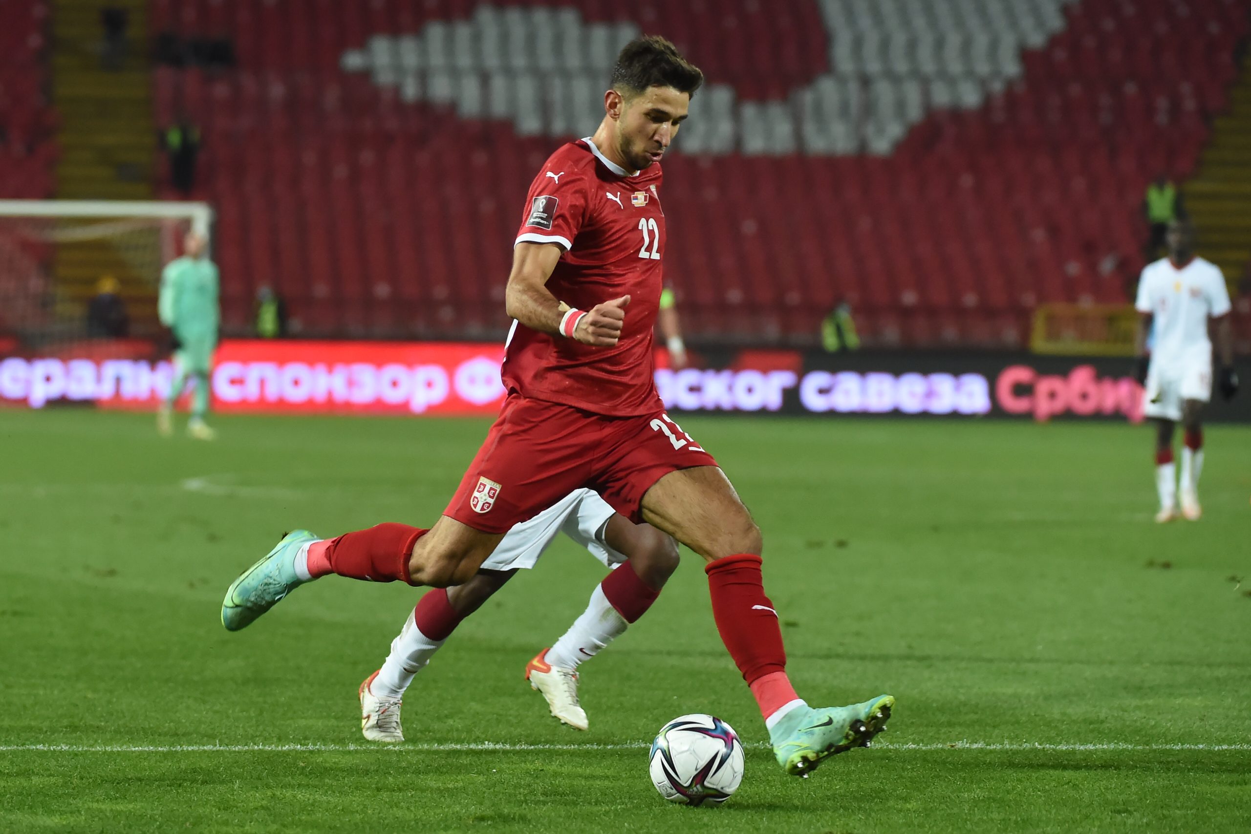 Marko Grujic na prijateljskoj utakmici izmedju reprezentacija Srbije i Katara