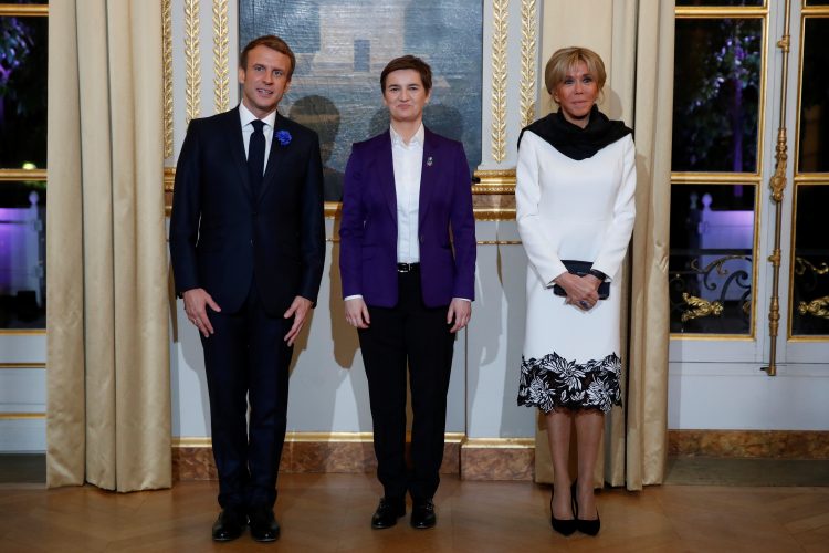 Emanuel Makron, Ana Brnabic i Brizit Makron Brigitte Macron Emmanuel Macron