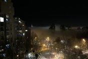 Labudovo brdo, 11. 11. 2021. magla, smog, noć, zagađenje, zagadjenje