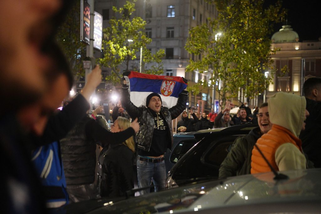 rg Republike, slavlje, reprezentacija Srbije direktno se plasirala na Svetsko prvenstvo u Kataru, slavlje, fudbal