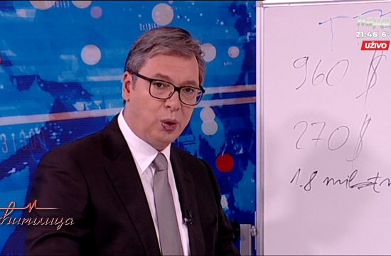 Aleksandar Vucic gost emisije Cirilica na televiziji Happy