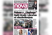 Naslovna strana dnevnih novina Nova za četvrtak 18. novembar 2021. godine