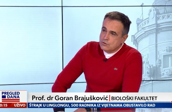 Profesor dr Goran Brajušković sa Biološkog fakulteta Univerziteta u Beogradu