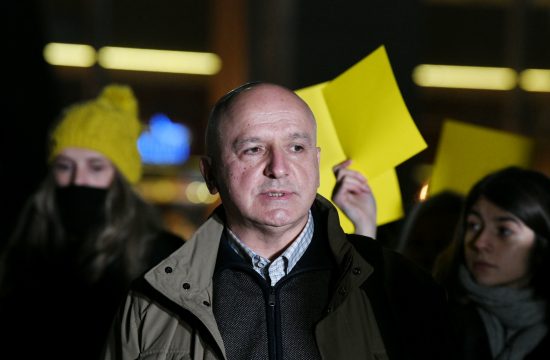 Ratko Ristić Protest protiv Rio Tinta, Rio Tinto, Rio Tinto marš sa Drine, protest, ambasada Evropske unije, EU, GTC zgrada