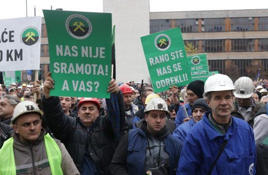 Rudari, protest, Sarajevo, Federacija BiH, Vlada