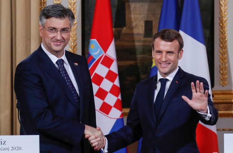 Andrej Plenković i Emanuel Makron Emmanuel Macron