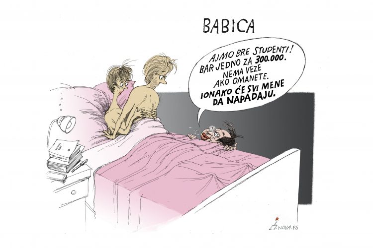 Babica Karikatura Dušan Petričić