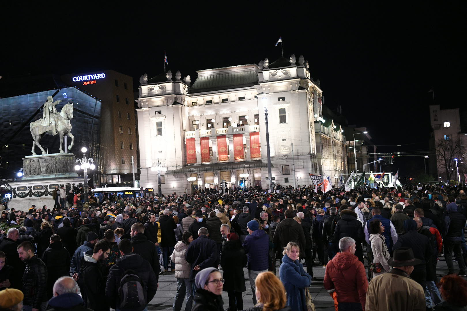 Protest protiv rezimskog nasilja Trg republike