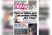Naslovna strana dnevnih novina Nova za petak 03. decembar 2021.godine
