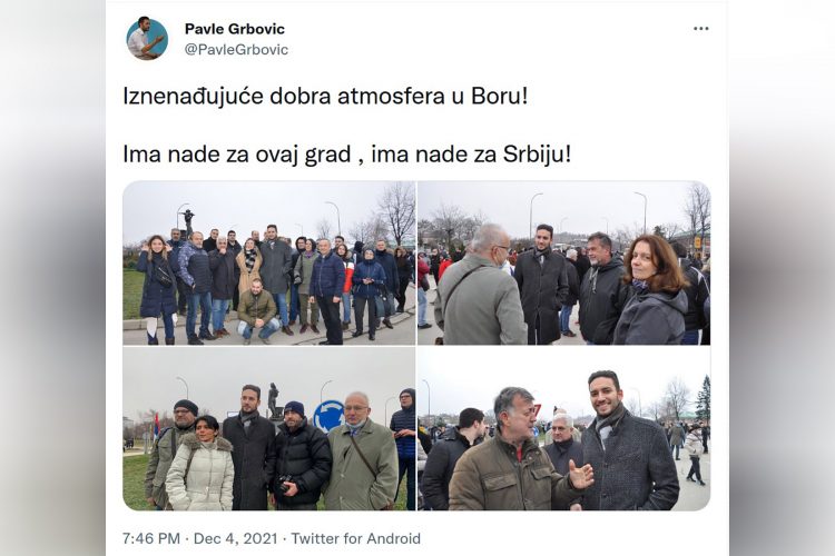 Pavle Grbović, Bor, protest, blokada, ekološki ustanak, ekologija, vazduh, voda, zemljište, rio tinto